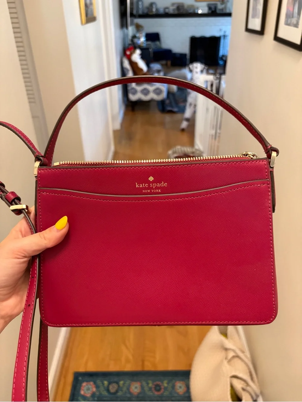 kate spade New York Merlot Saffiano Crossbody Bag